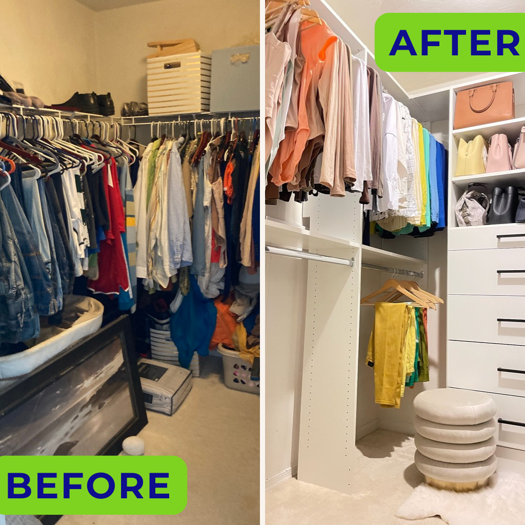 Captain Closet before and after transformation 2