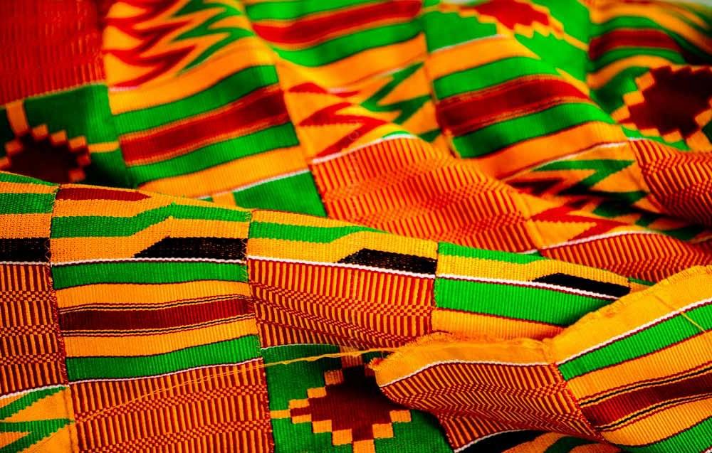 Kente cloth pattern