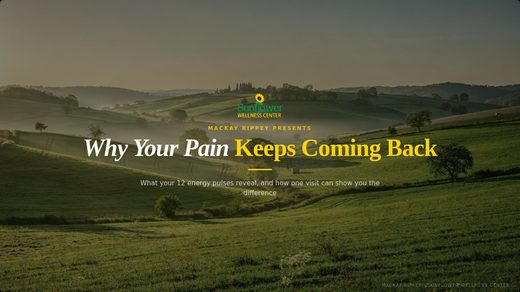 Title slide: Why Your Pain Keeps Coming Back