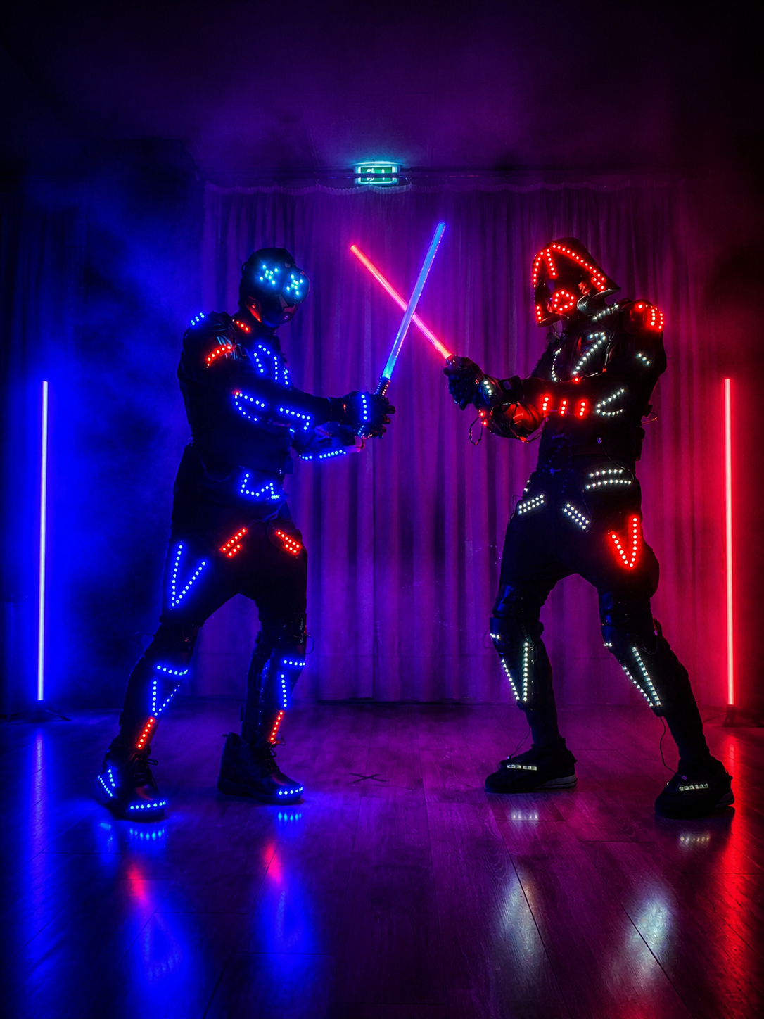 LED Show — φωτισμένες ρομποτικές στολές