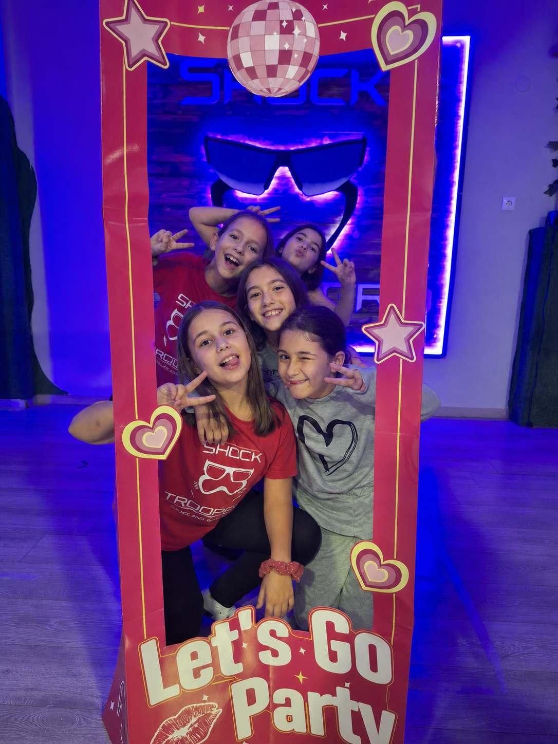 Παιδικό πάρτι — photo booth στον χώρο Shock Troopers