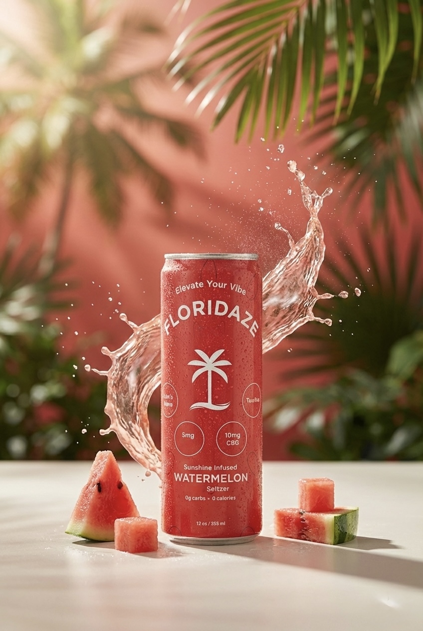 Floridaze Watermelon Seltzer Can