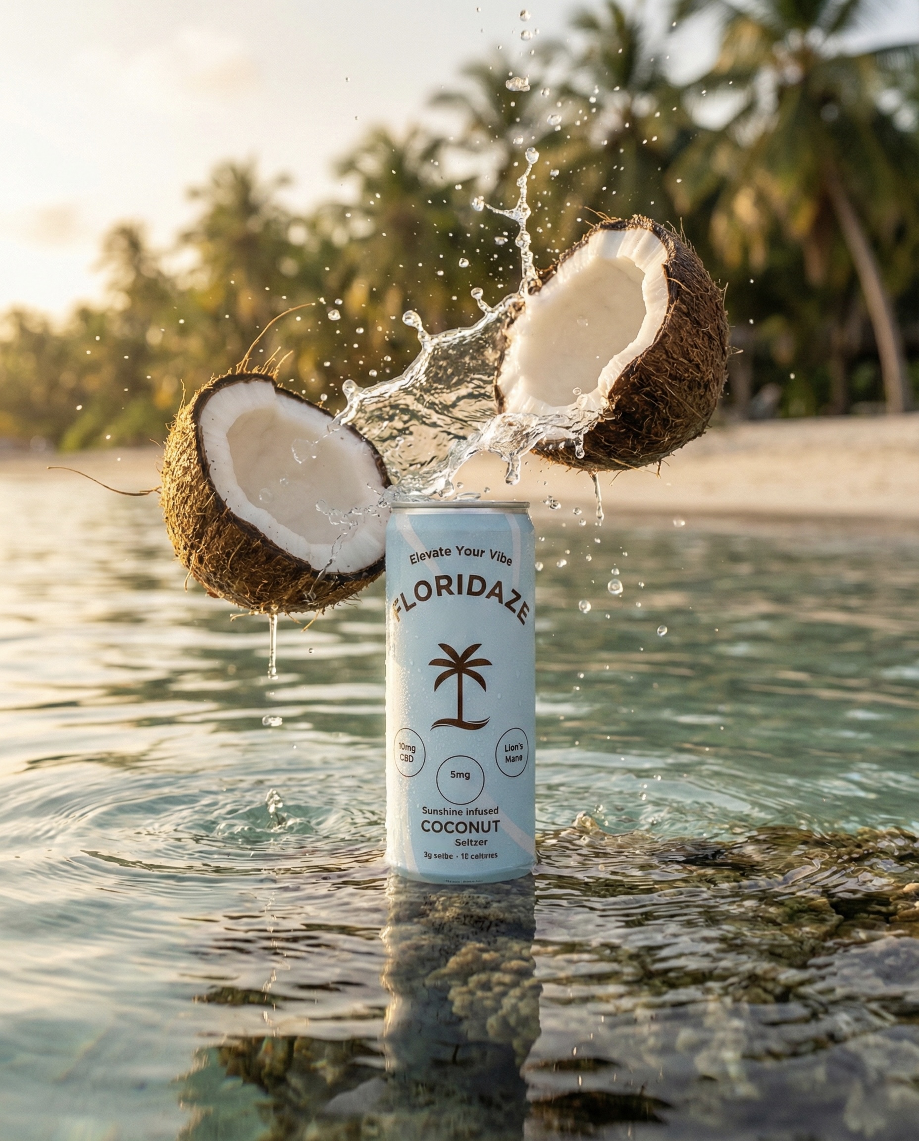 Floridaze Coconut Seltzer Can