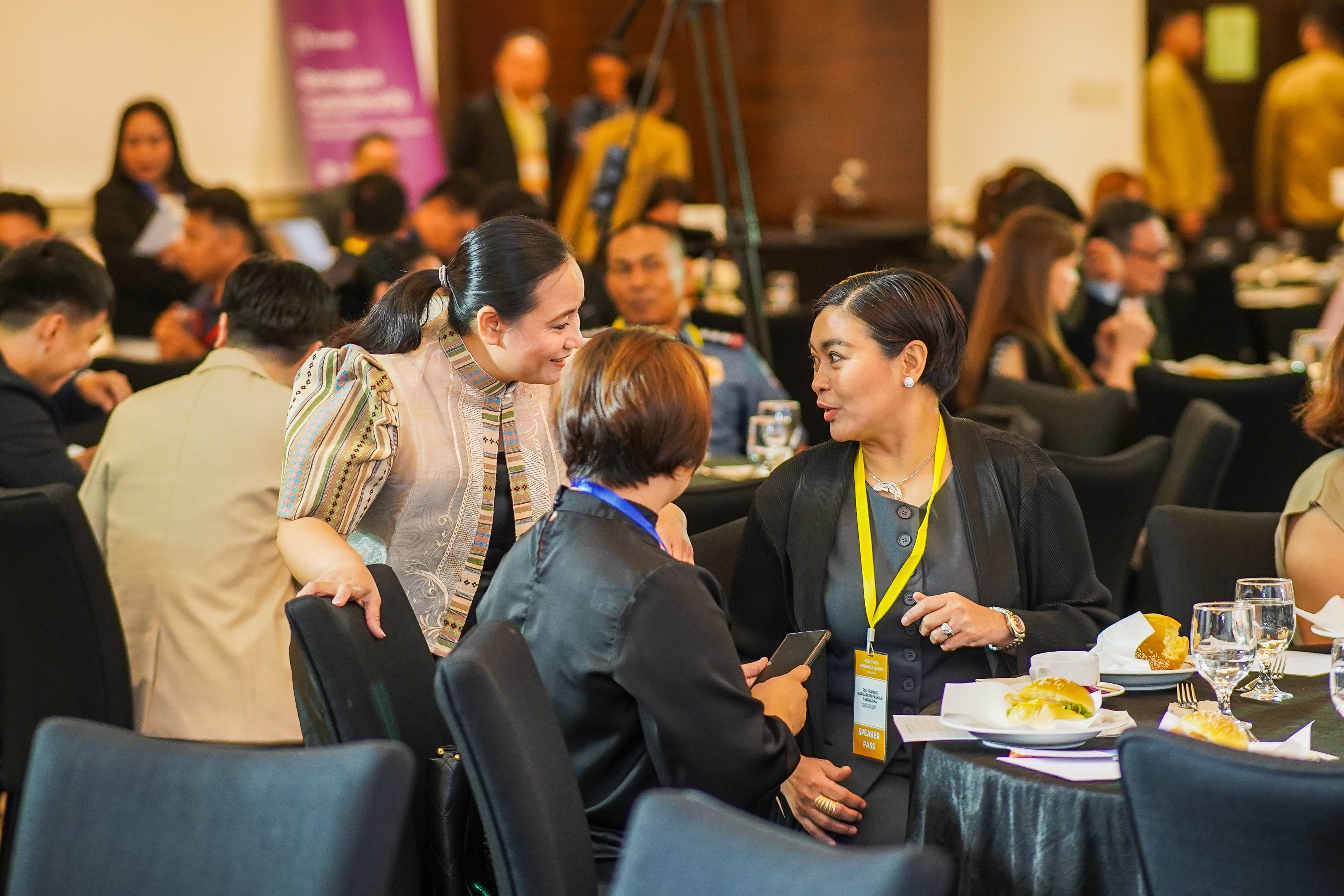 Leaders networking at a past summit
