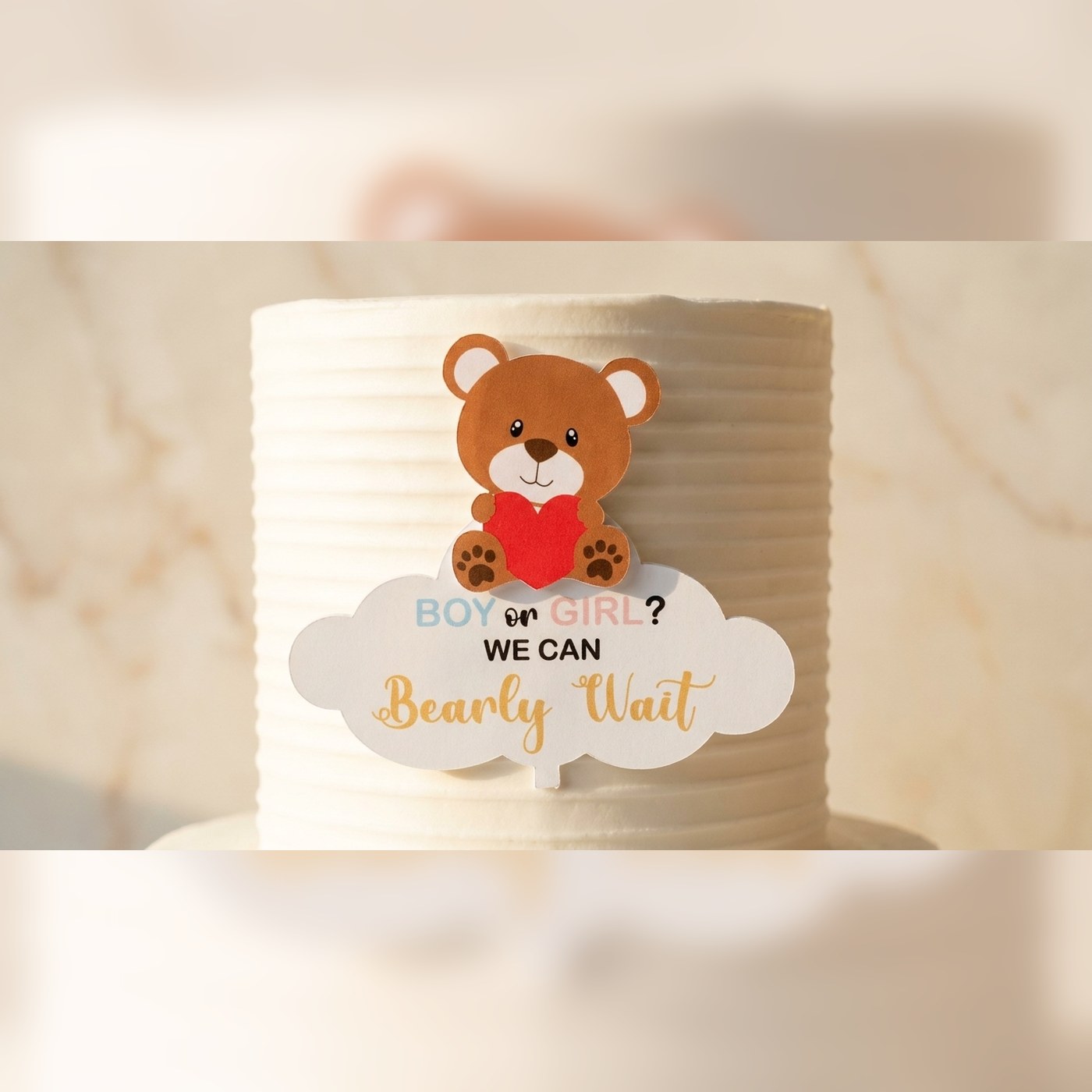 Twins Baby Shower Cake