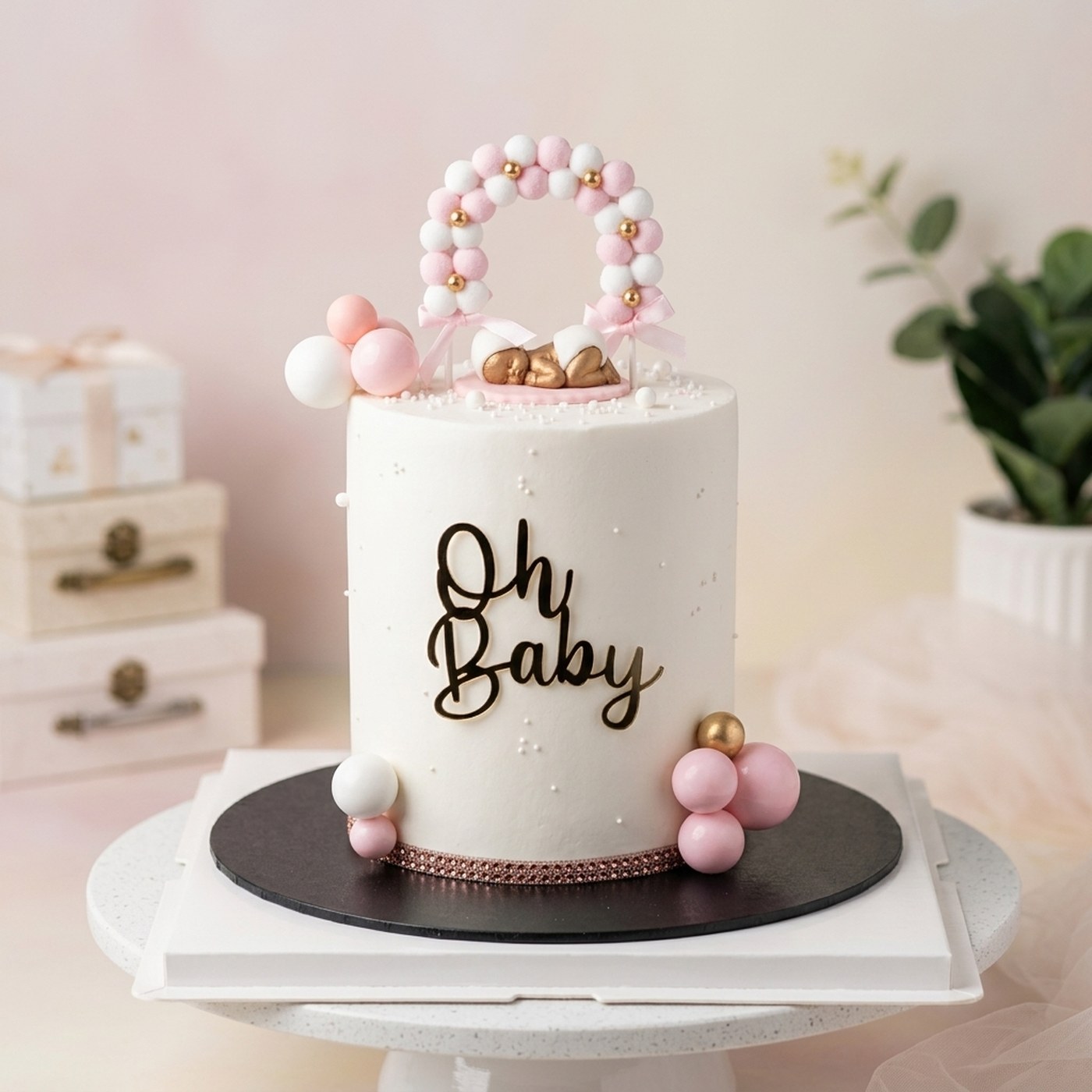 Gold Drip Elegant Cake