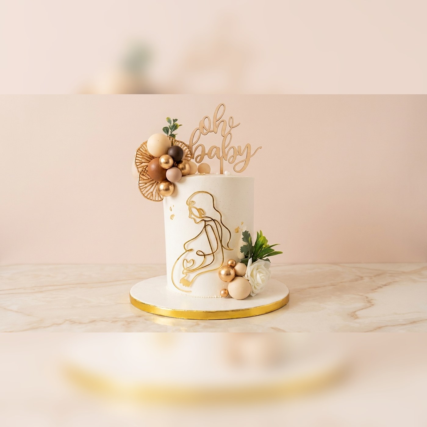 Beary Sweet Baby Shower Cake