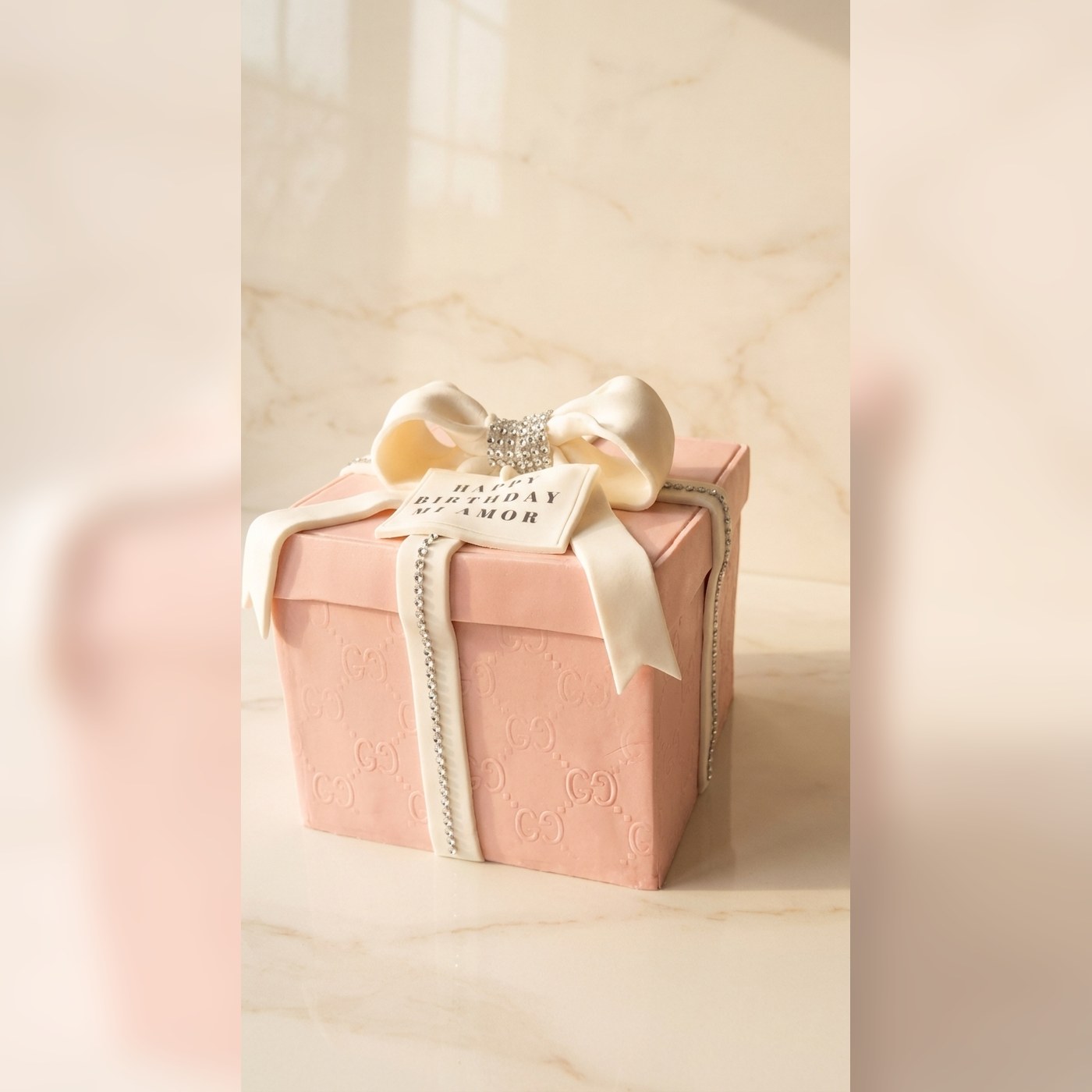 Gift Box Custom Cake by Simshine Cakes