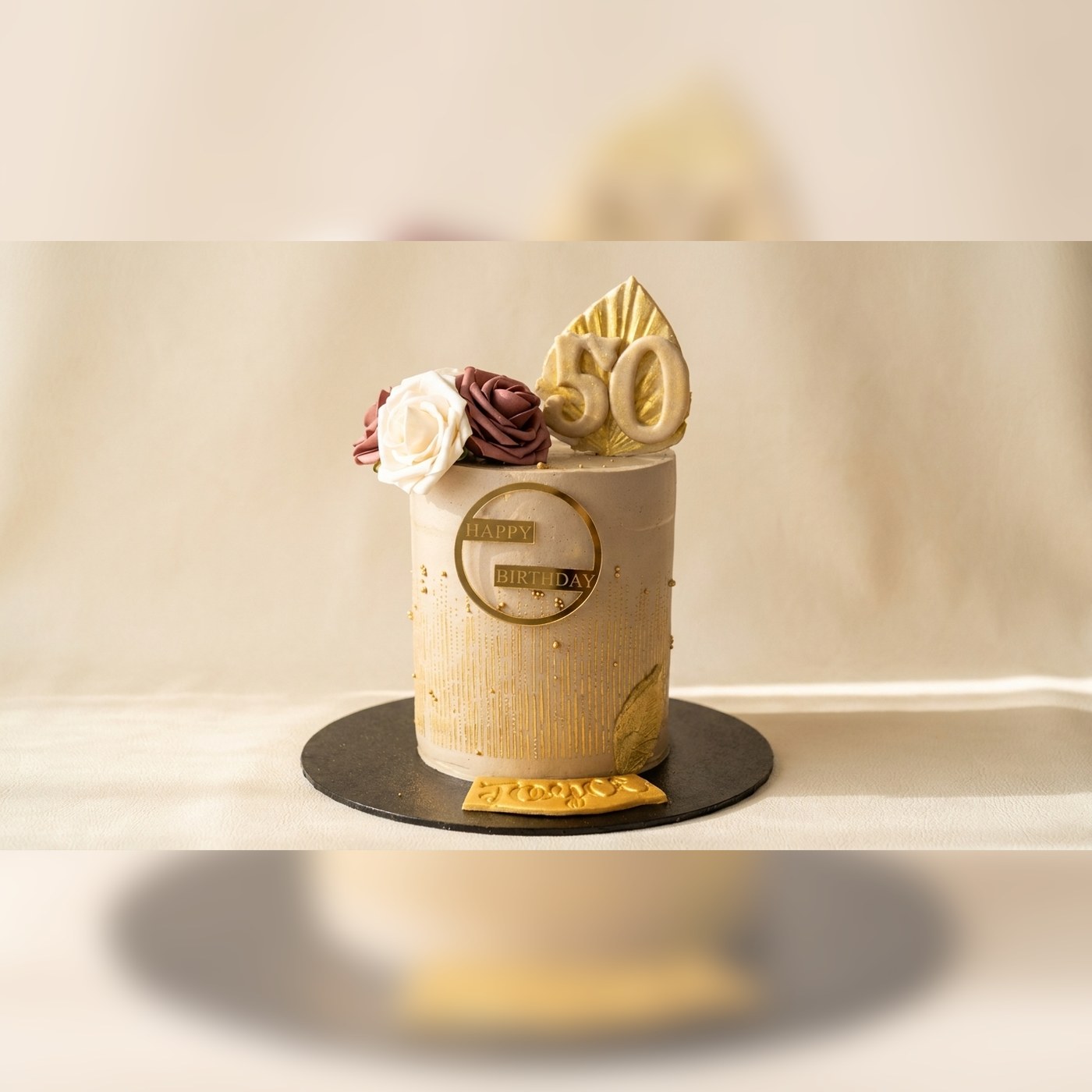 White Rose Birthday Cake