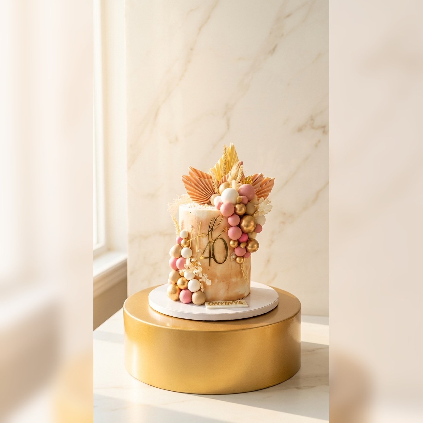 Gold Elegant Cake