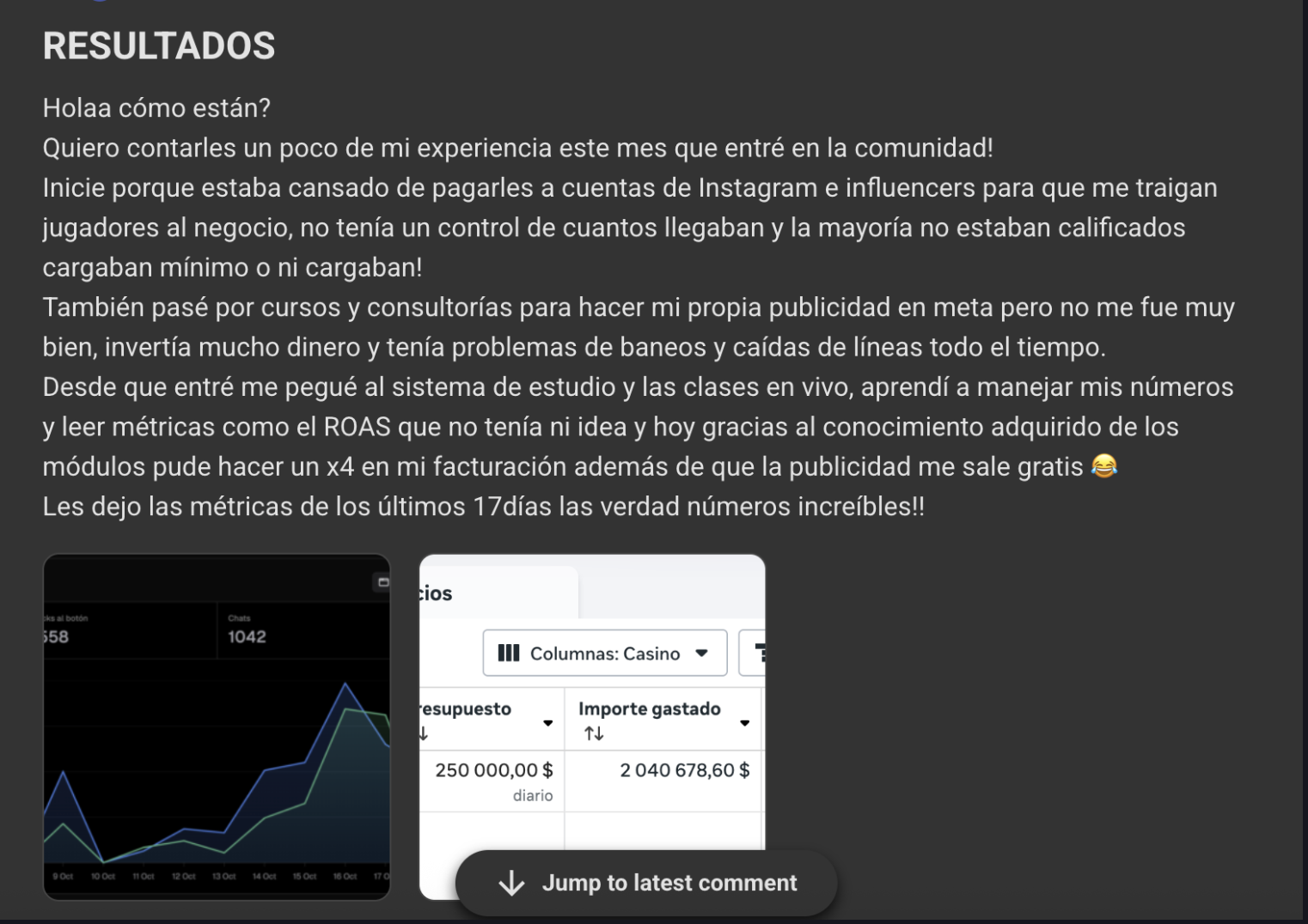 Andrés testimonio