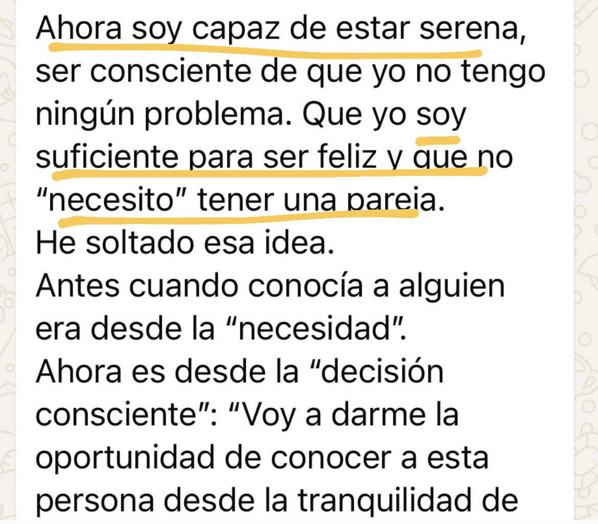 Testimonio de una clienta del Método PARELLA