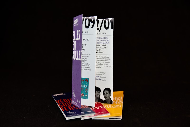 Variety of printed brochures and materials