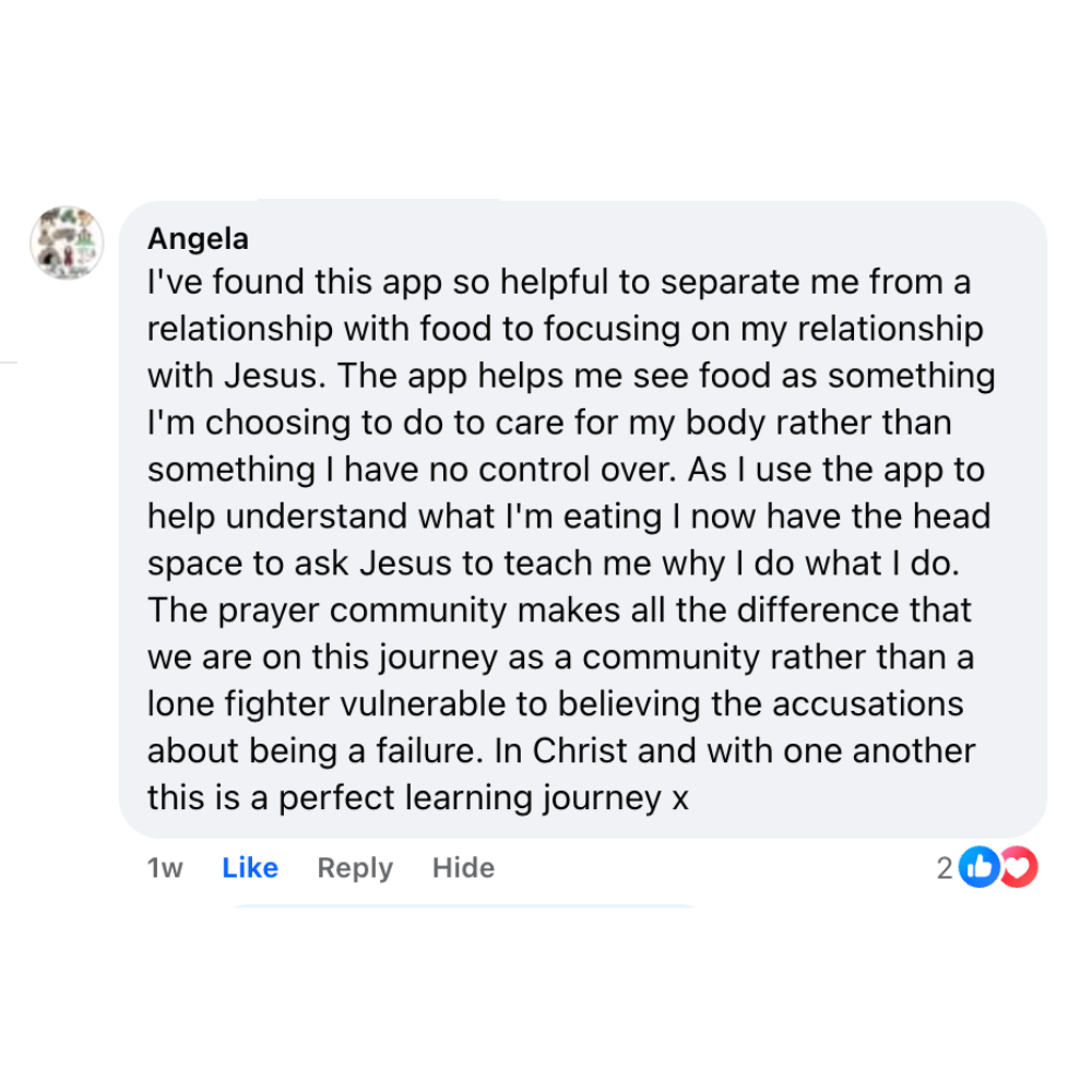 FaithFull member sharing how the prayer community makes a difference
