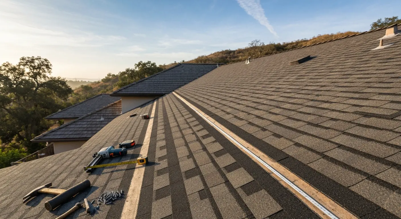 Roof installation in Casitas