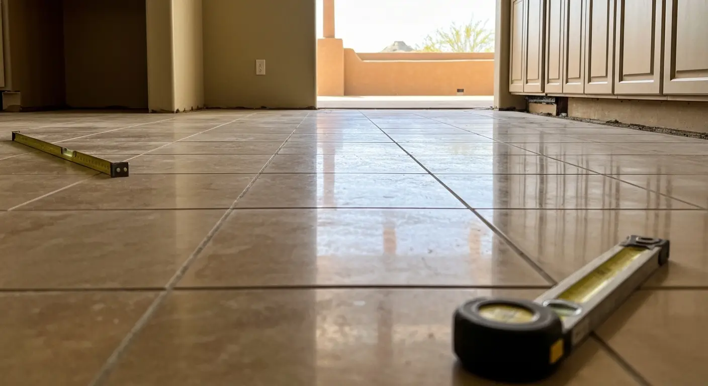 Kitchen flooring installation