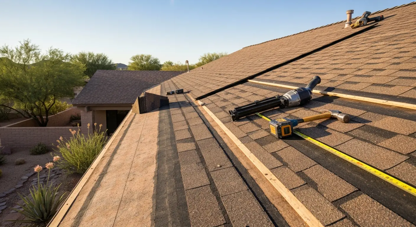 Roof repair work in Scottsdale