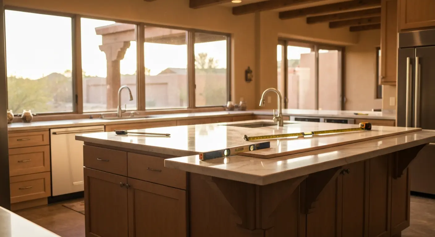 Kitchen island design and installation