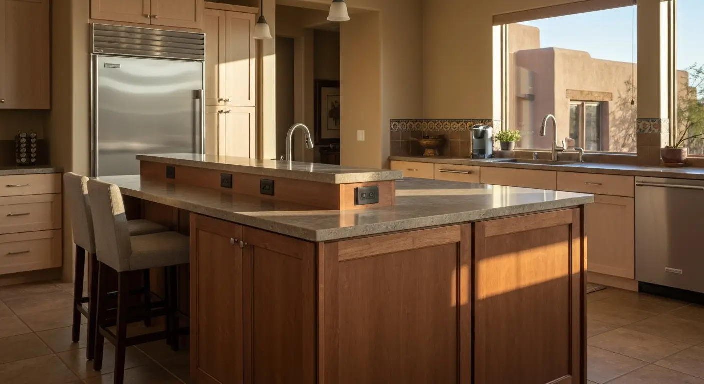 Custom kitchen island in Scottsdale