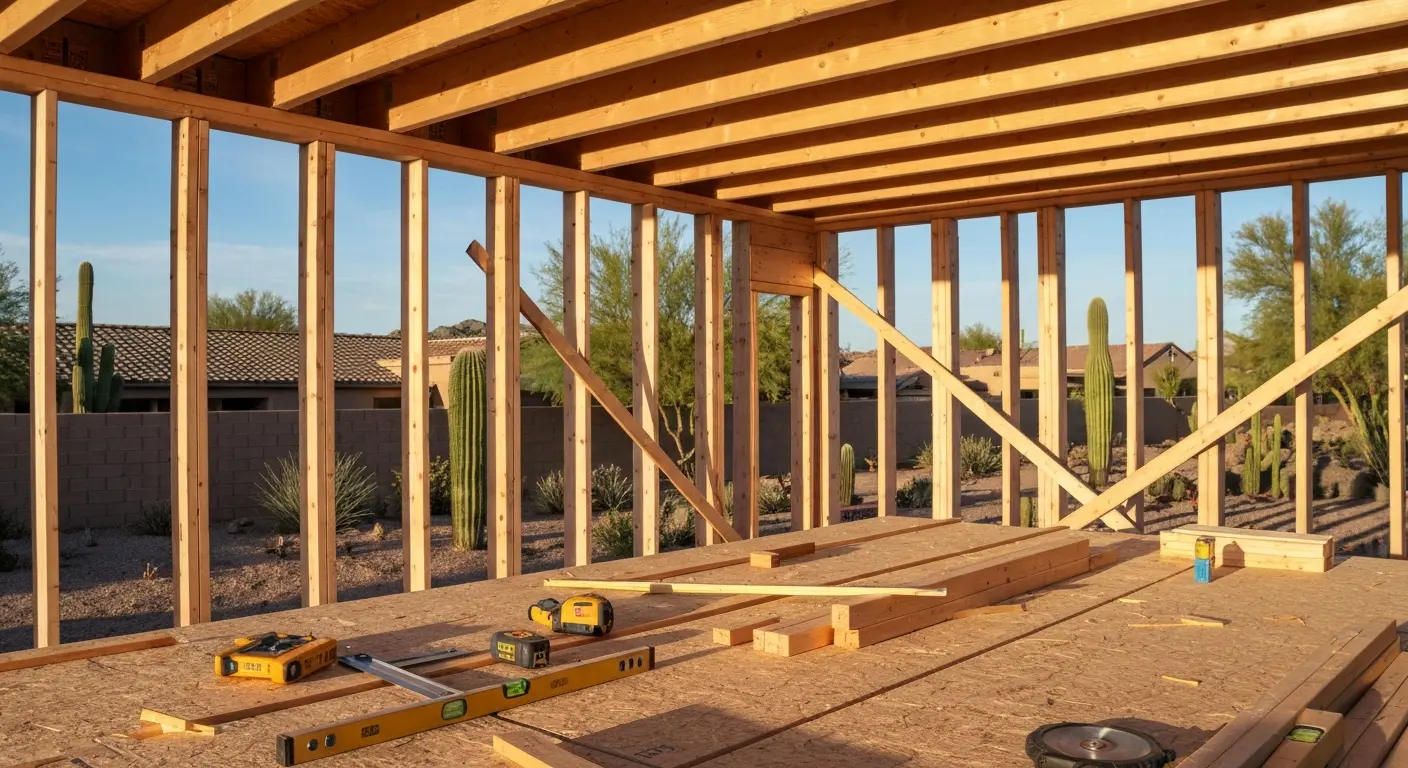 Framing project in progress