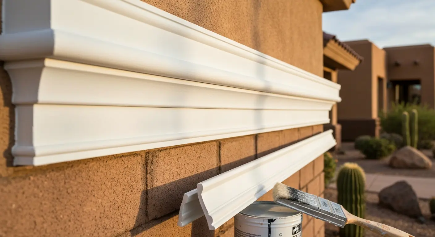 Trim and accent painting detail