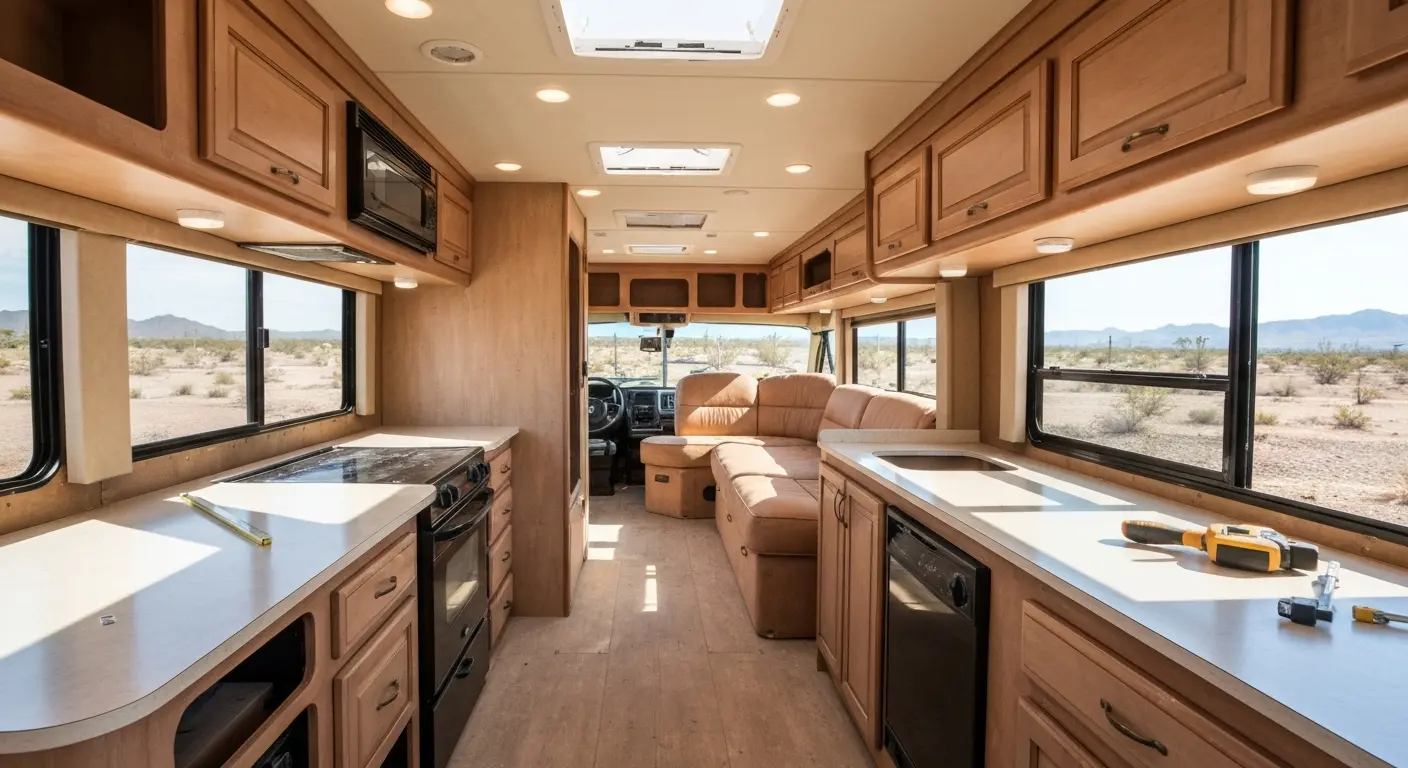 Custom RV build interior