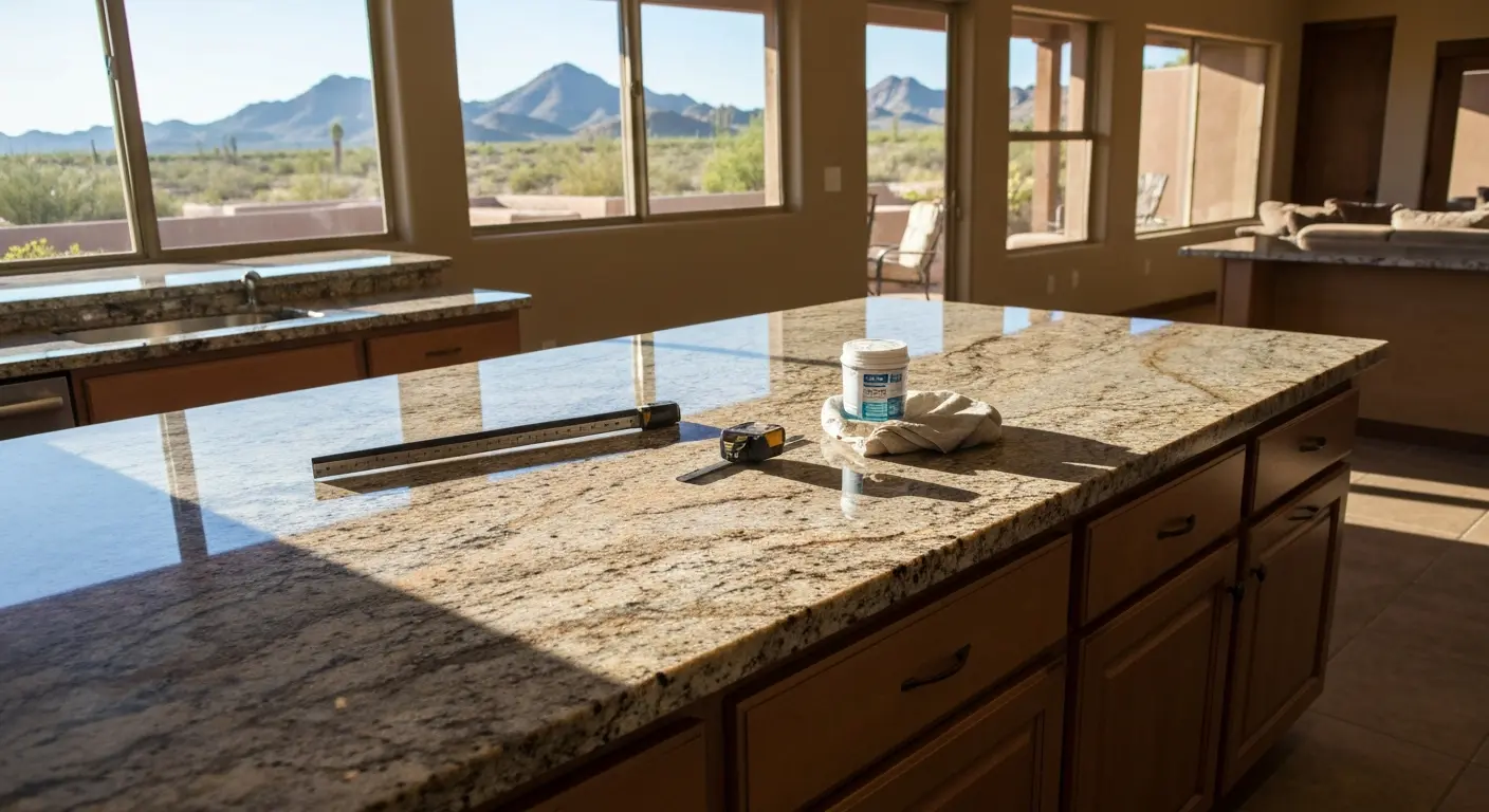 Granite countertop installation