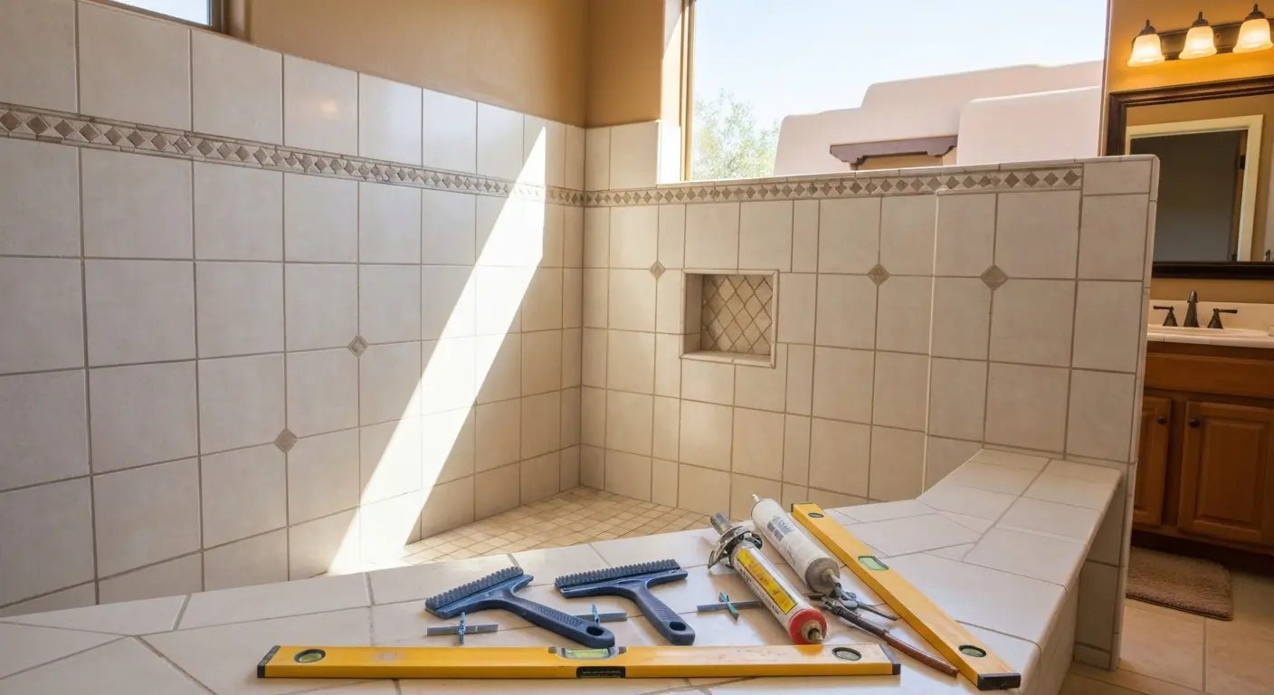 Tile repair and replacement project