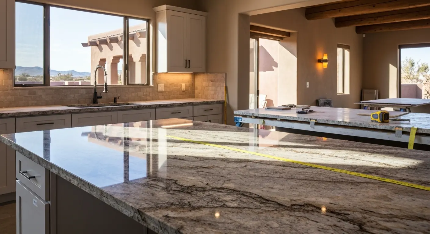 Kitchen countertop installation