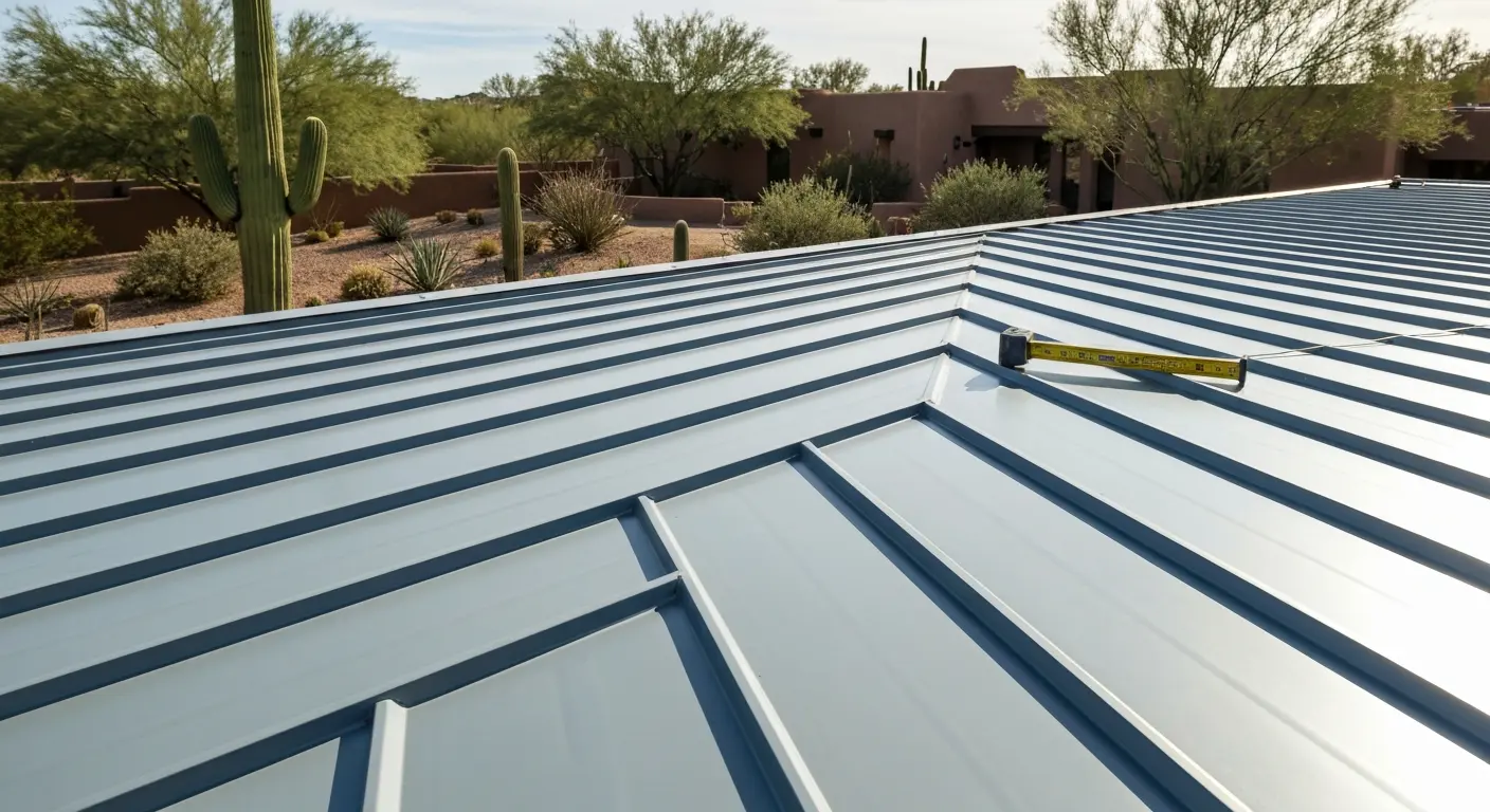 Metal roof installation in Scottsdale