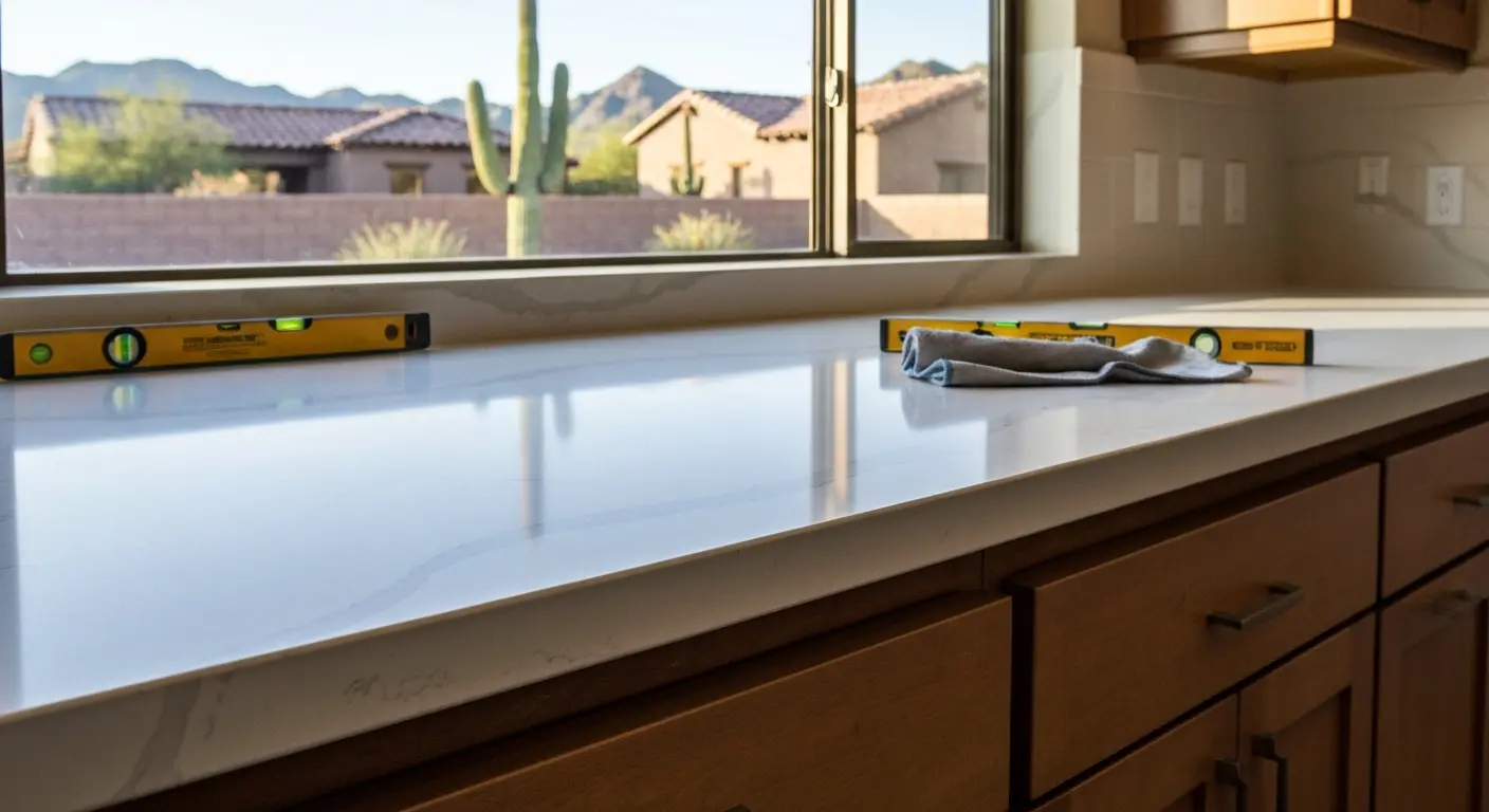 Kitchen countertop installation