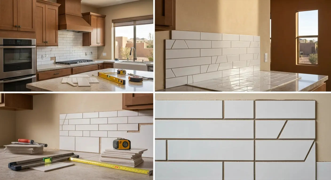 Backsplash installation