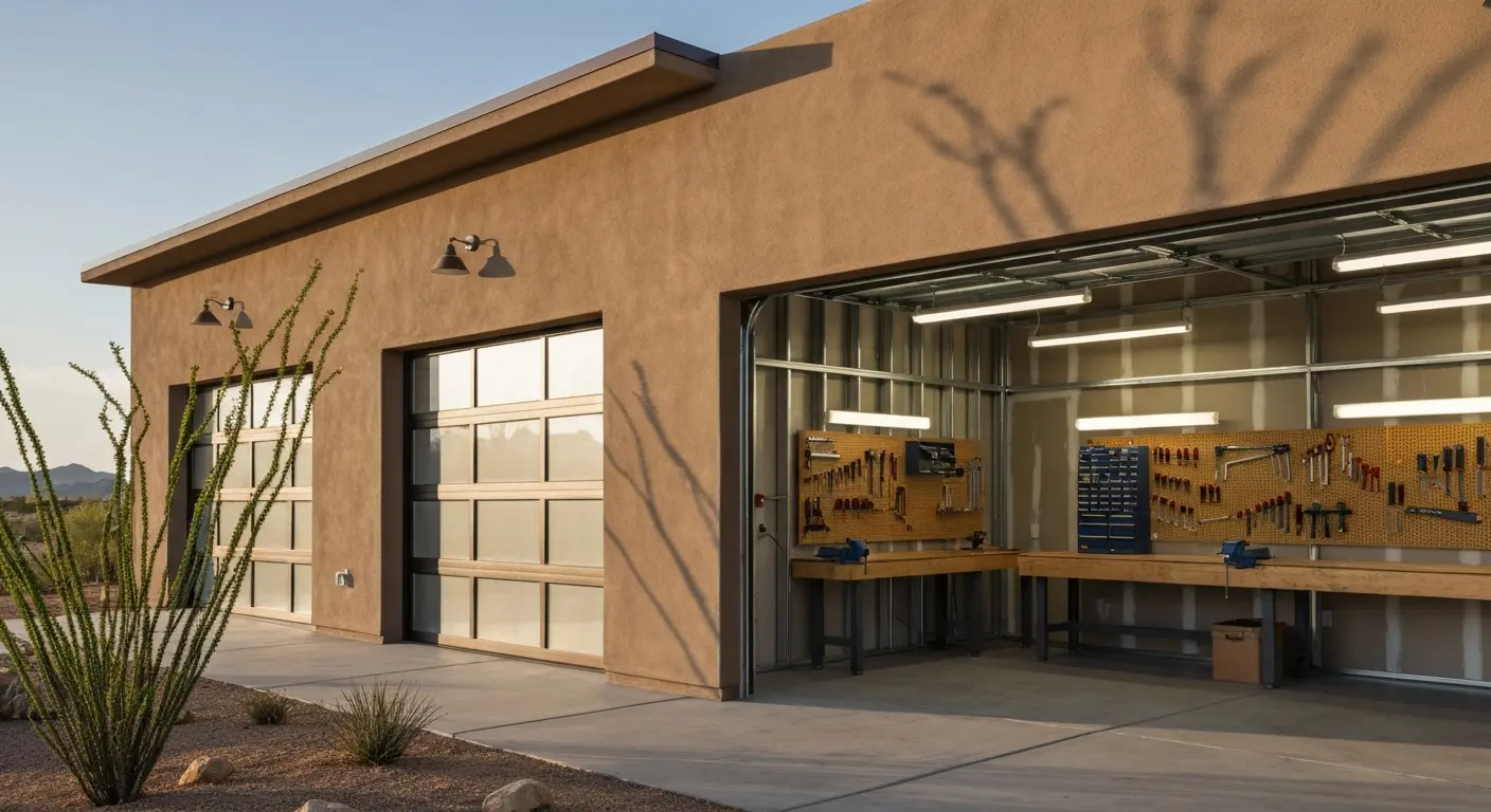 Modern garage build in Scottsdale
