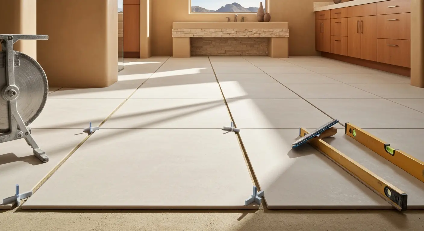Ceramic and porcelain tile flooring