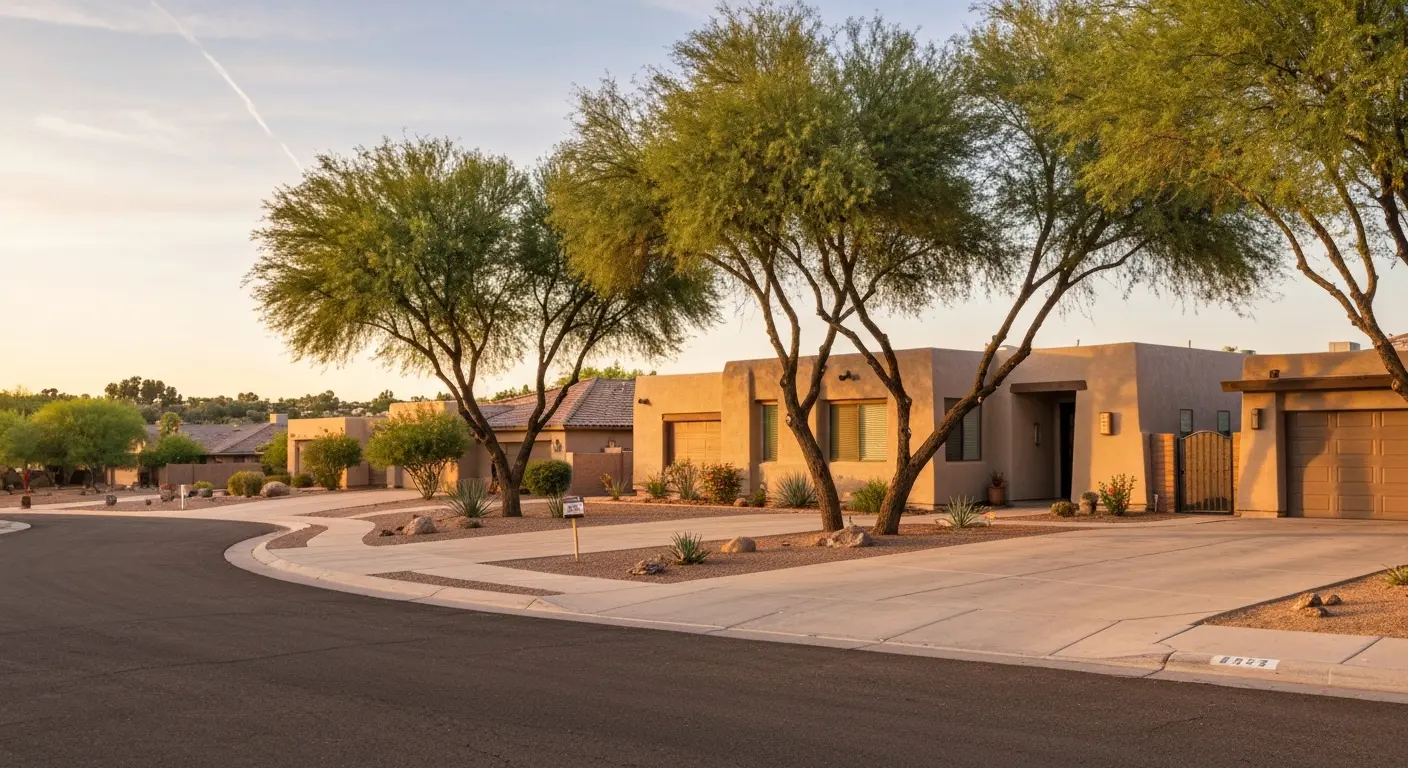Central Tempe residential street near Mill Avenue