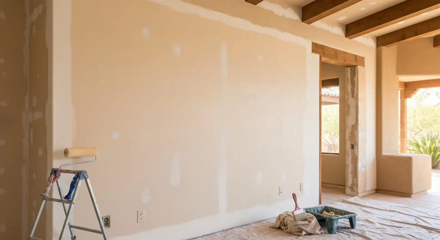 Fire damage interior painting