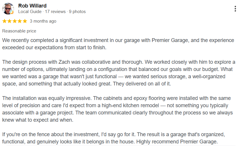 5-star customer review