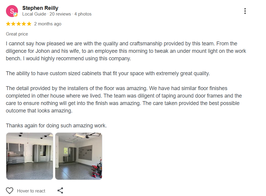 5-star customer review