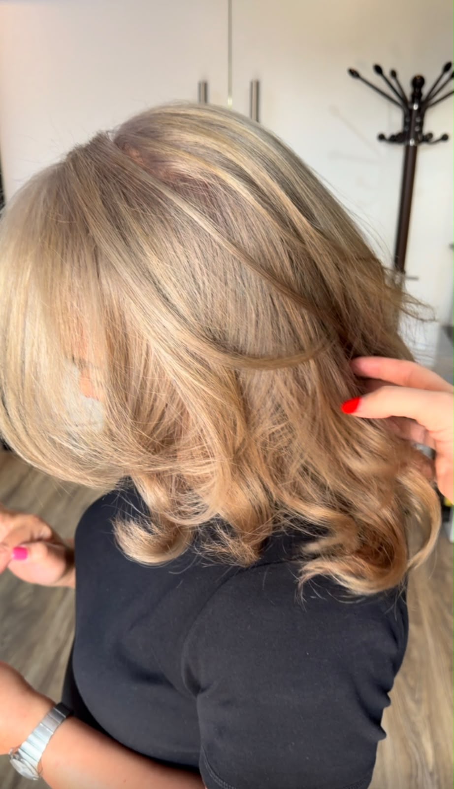 After Grey Blending Dubai soft natural blend on blonde hair