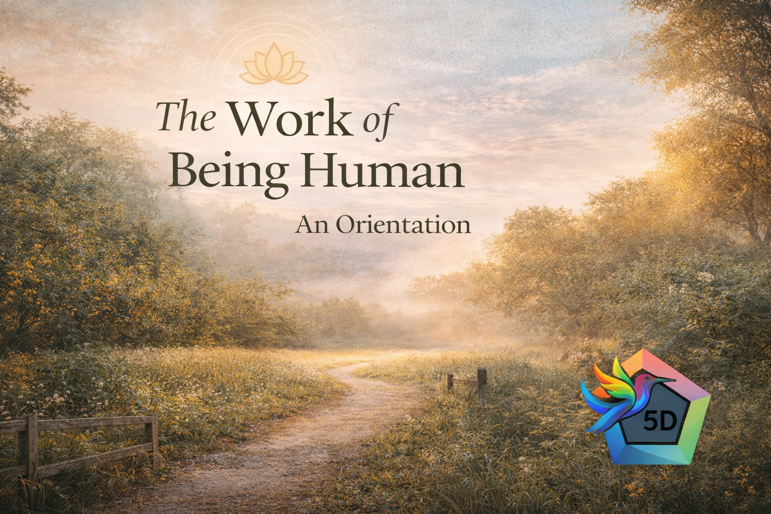 the work of being human - an orientation overview introduction
