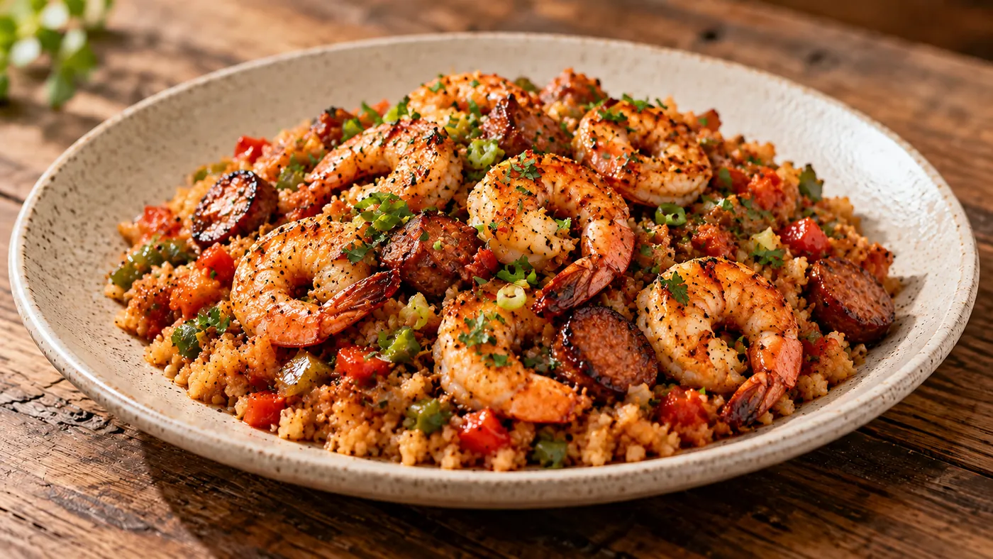 Gulf shrimp jambalaya