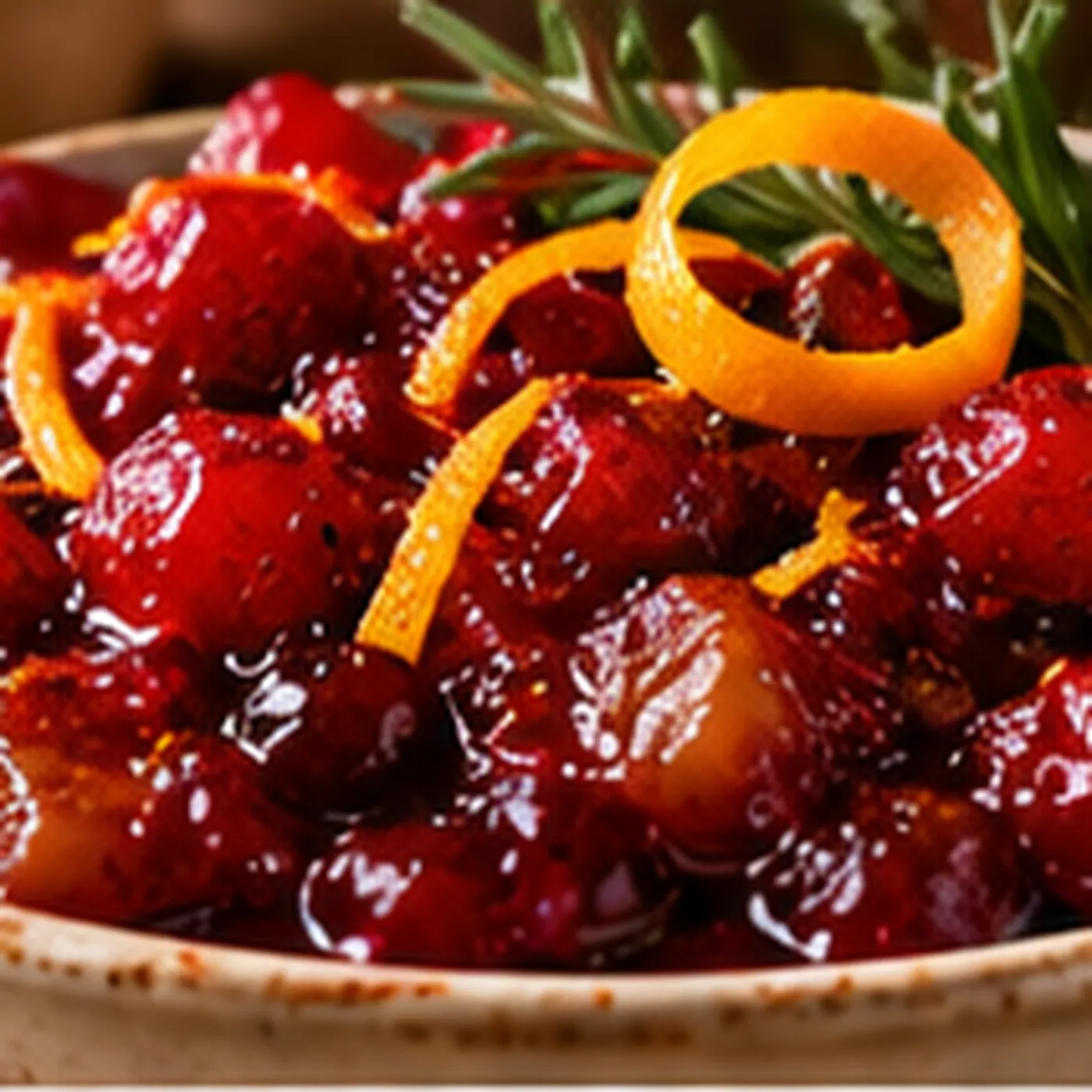 Ginger-Infused Tart Cranberry Relish