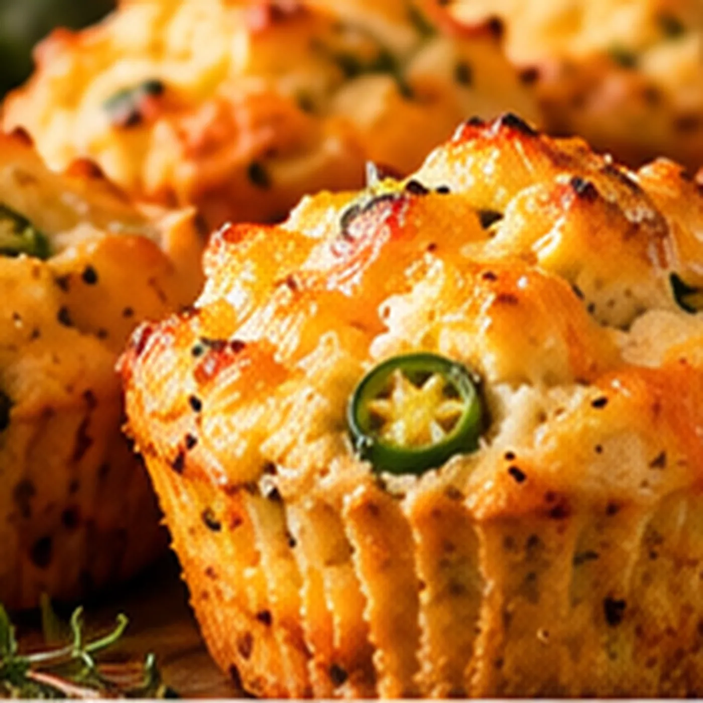 Jalapeño-Cheddar “Corn” Muffins (1 Dozen)