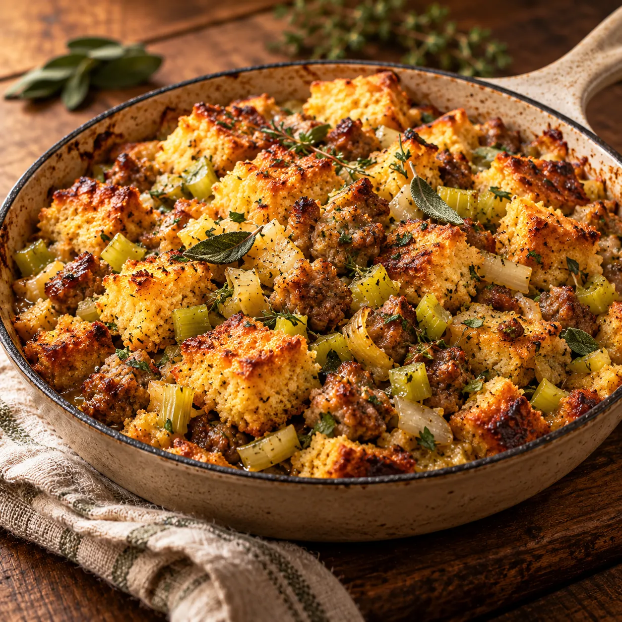 Sausage and cornbread stuffing