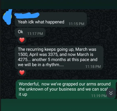 Stacking recurring revenue month after month