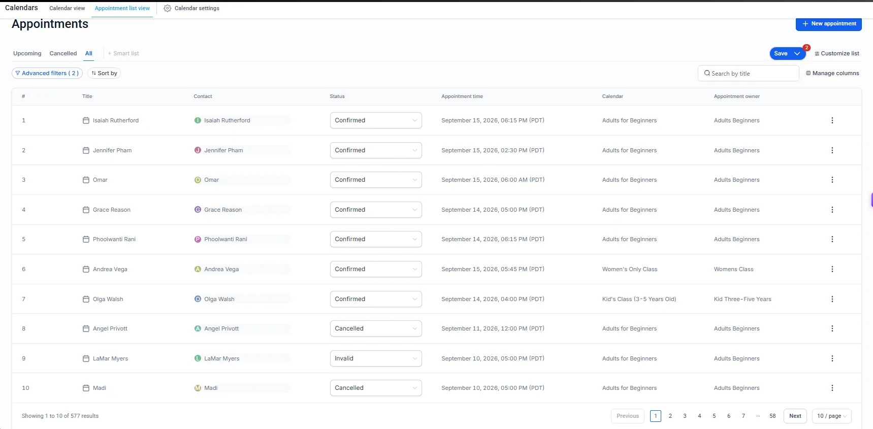 500+ total bookings