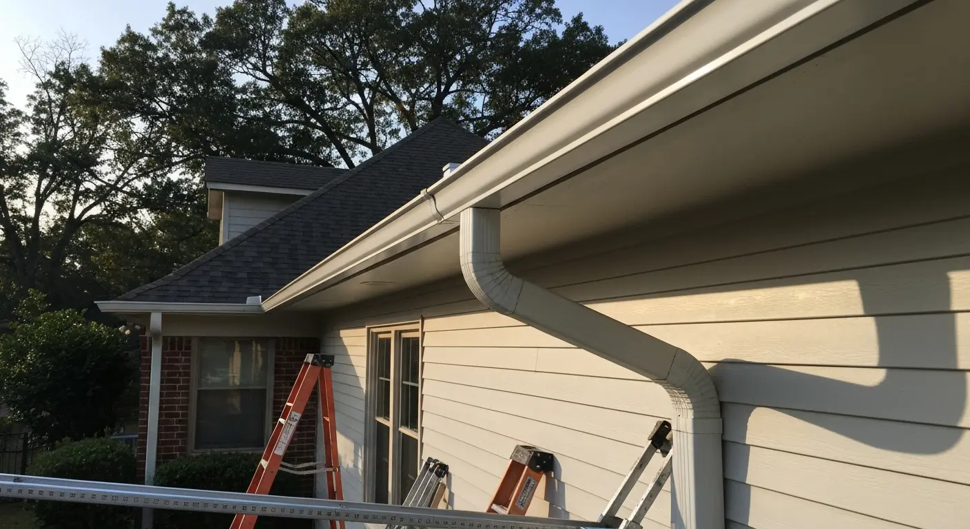 5 inch seamless gutter installation