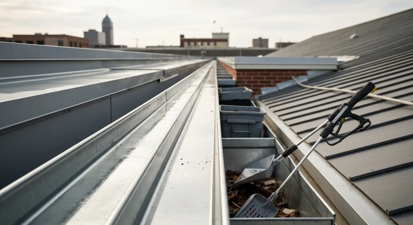 Commercial gutter service