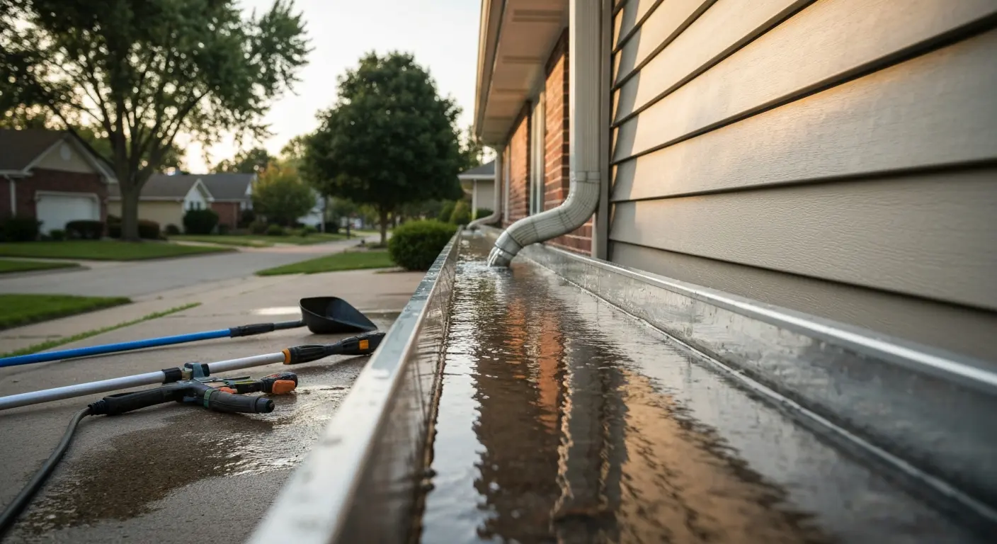 Professional gutter cleaning service