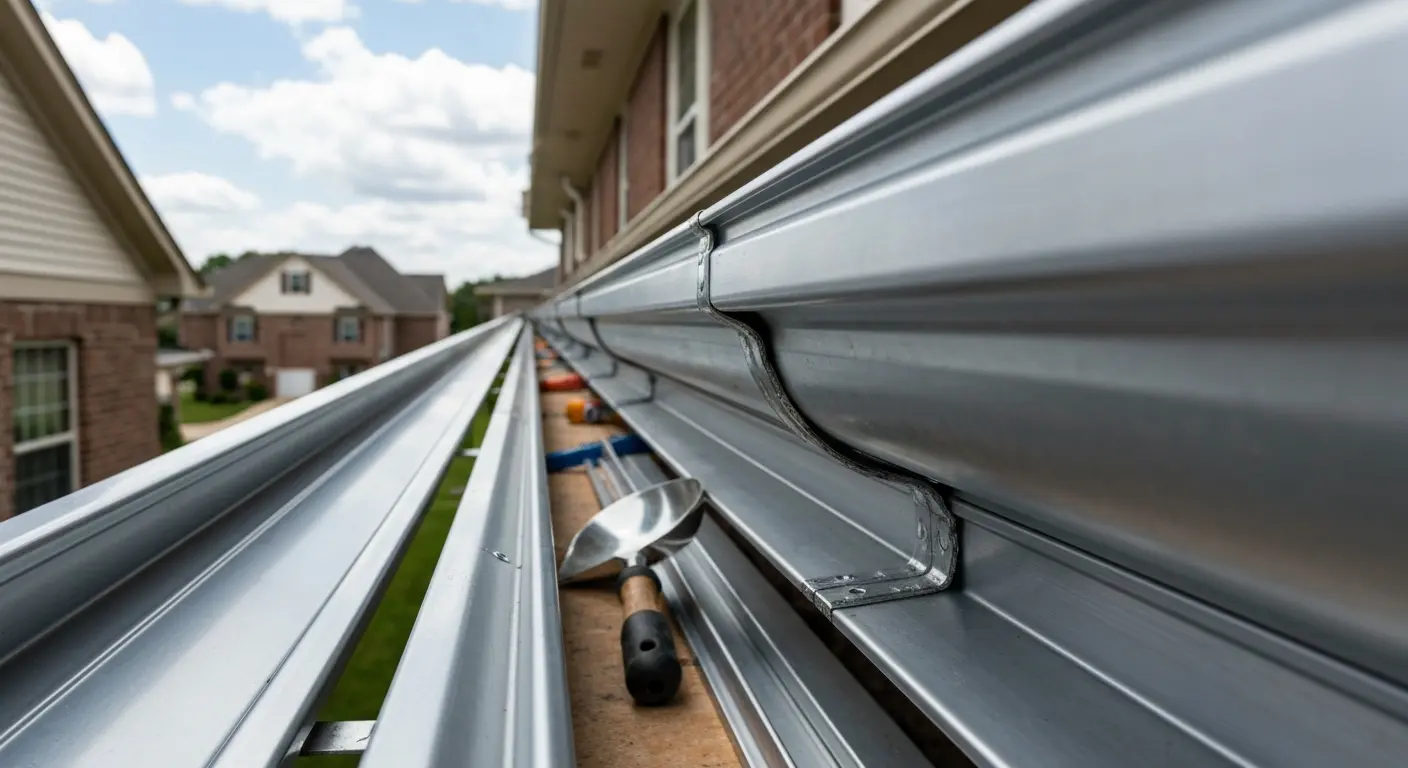 Gutter repair work